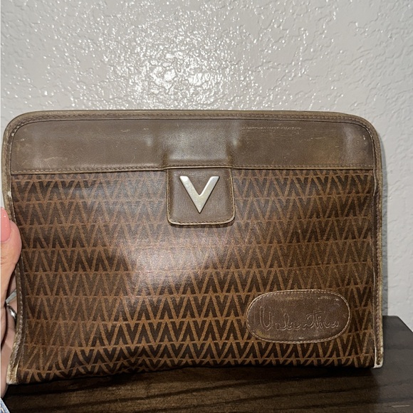 Mario Valentino Vintage Faux Leather Pouch - Picture 3 of 6